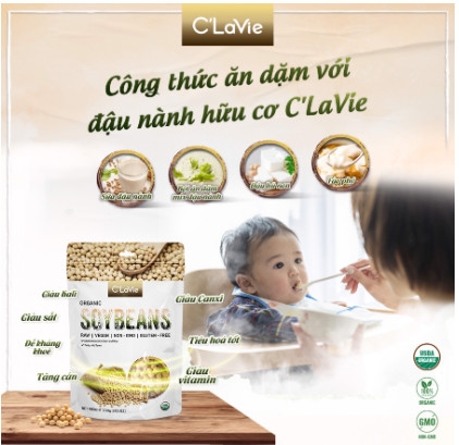 Đậu nành hữu cơ 200gr - C'LaVie