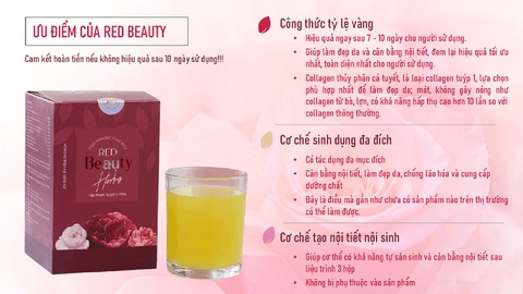 Red Beauty – Bột uống giúp cải thiện nội tiết tố nữ 30gói/hộp