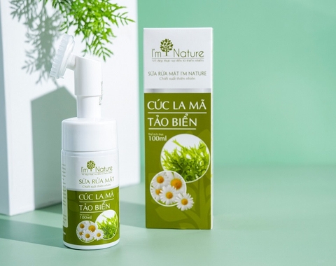 Sữa rửa mặt đầu cọ 100ml - I'm Nature