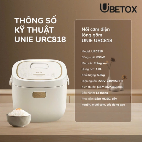 Nồi cơm URC818 + Nồi hầm USC208