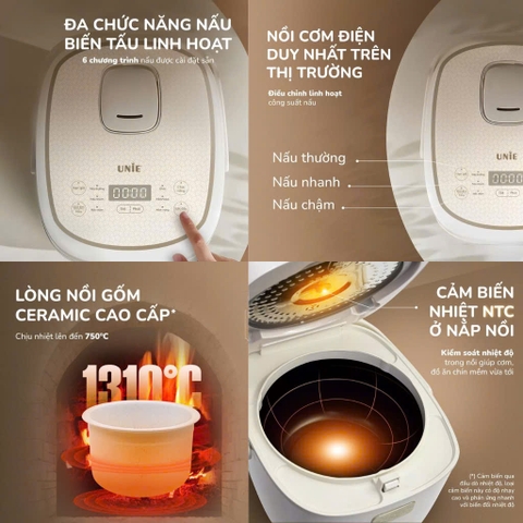 Nồi cơm URC818 + Nồi hầm USC208