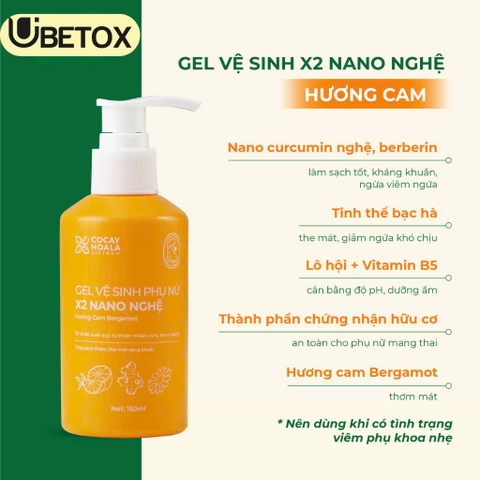 Gel Vệ Sinh Phụ Nữ x2 Nano Nghệ 150ml - Cỏ Cây Hoa Lá