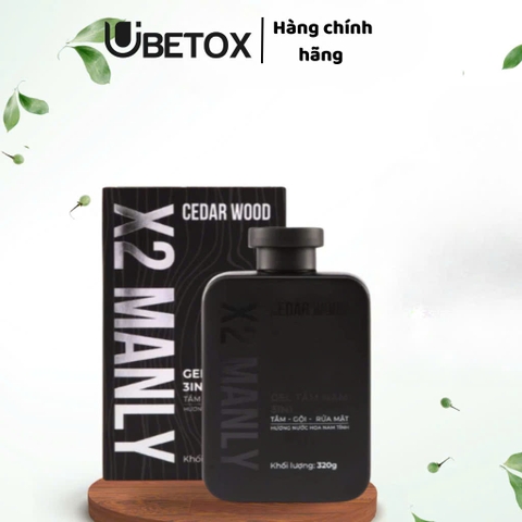 Sữa Tắm Nam x2 Manly - Cỏ Cây Hoa Lá 320gr