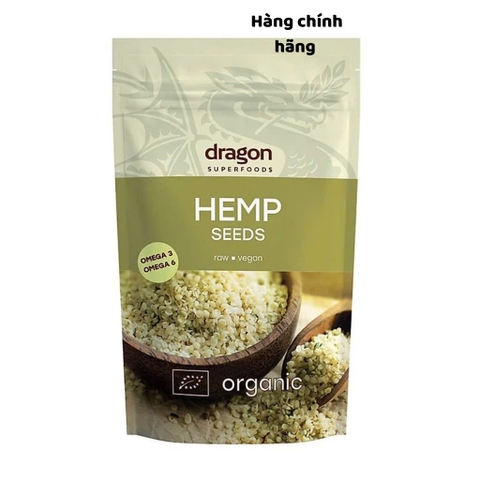 Hạt protein gai dầu hữu cơ Dragon Superfoods 200g