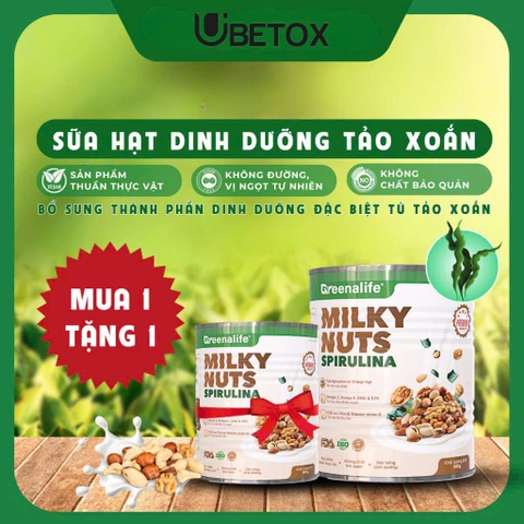 Milky Nuts Spirulina lon 800gr - Greenalife