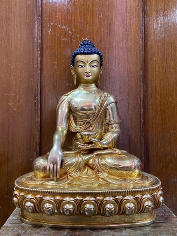 BỔN SƯ THÍCH CA MÂU NI PHẬT - 35.5 cm fullgold Nepal