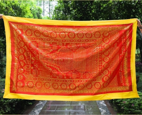 Mền Quang Minh Mật Tông Cao Cấp (2 lớp màu đỏ)
