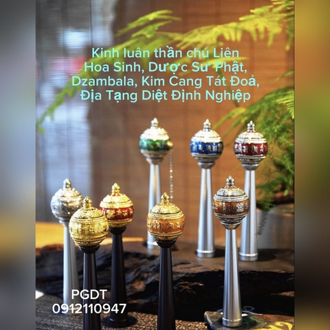 Kinh Luân Microfilm thép mini: omani 3 triệu biến, guru, dzambala, tara, dược sư
