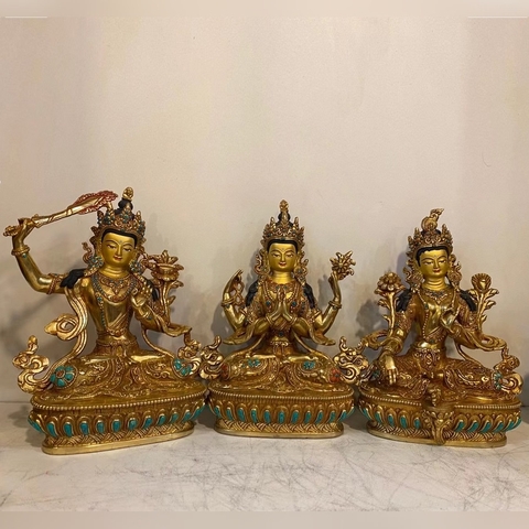 TÔN TƯỢNG CÁC BỔN TÔN CAO 17CM NEPAL