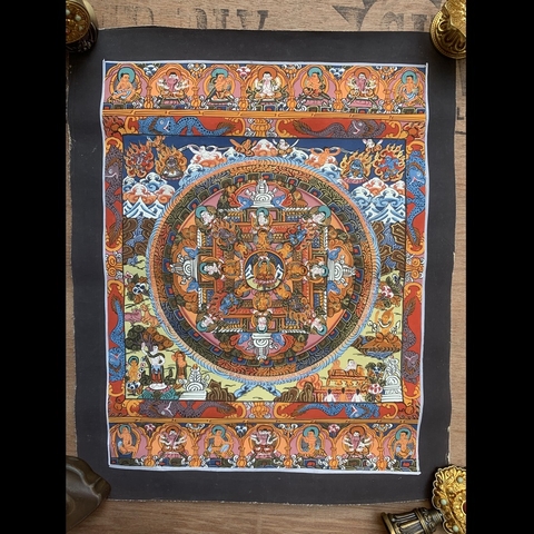 Tranh Thangka Mandala - Tranh Vẽ Tay
