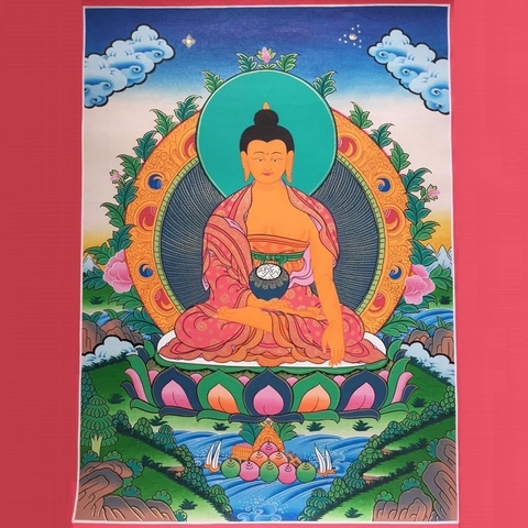 Tranh Thangka Phật Thích Ca - Tranh Vẽ Tay
