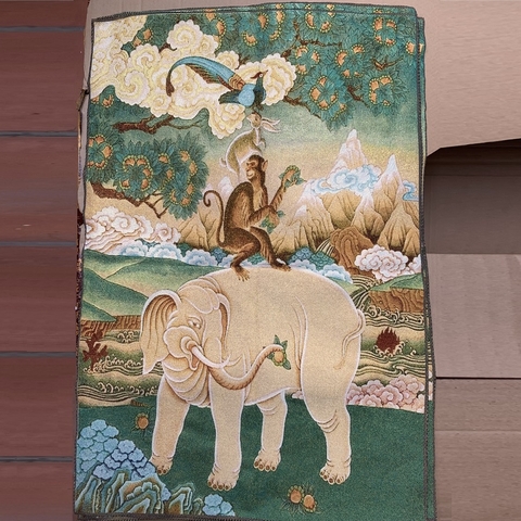 Tranh Thangka Tứ Chúng Hòa Hợp - Tranh Thêu
