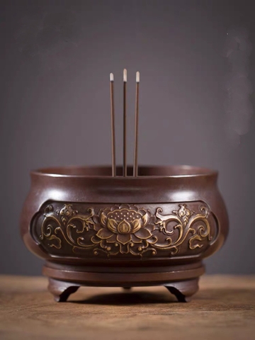 Lư hương sen mini (Bát hương, lư trầm) 