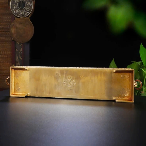 Lư hương nằm tây tạng Bát Kiết Tường dài 32cm