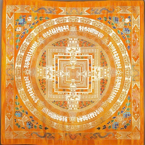 Khăn Mandala trải bàn Pháp , trải bàn thờ, bàn tụng Kinh 
