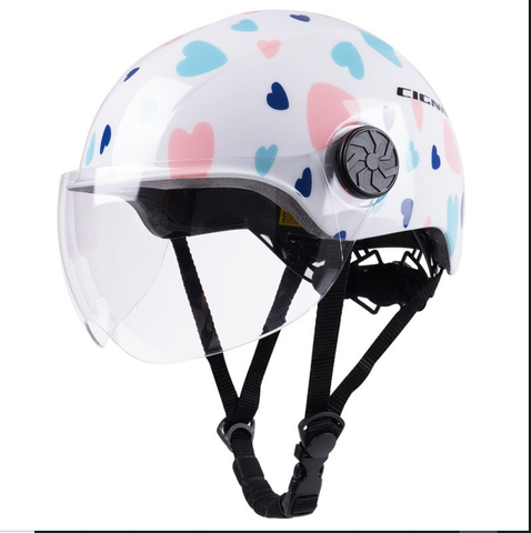 Mũ bảo hiểm đi xe máy cho bé hình tim