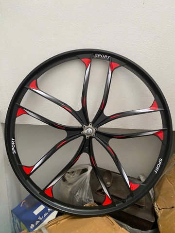vành sau xe đạp 26 inch 10 nan kiểu la răng ô tô