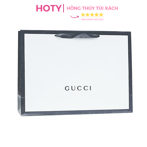 Túi Giấy Gucci Trắng Size Lớn 42cm