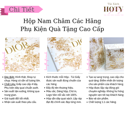 Túi Giấy Di Trắng Chữ Vàng Vip (NG  yên Bản)