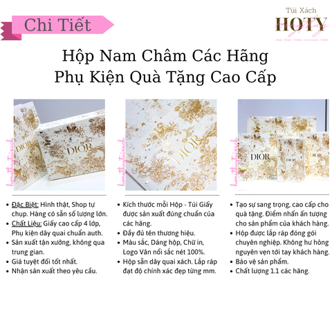 Túi Giấy Di Trắng Chữ Vàng Vip (NG  yên Bản)