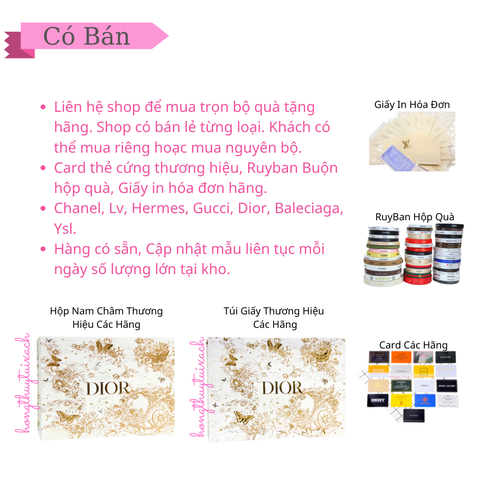 Túi Giấy Di Trắng Chữ Vàng Vip (NG  yên Bản)