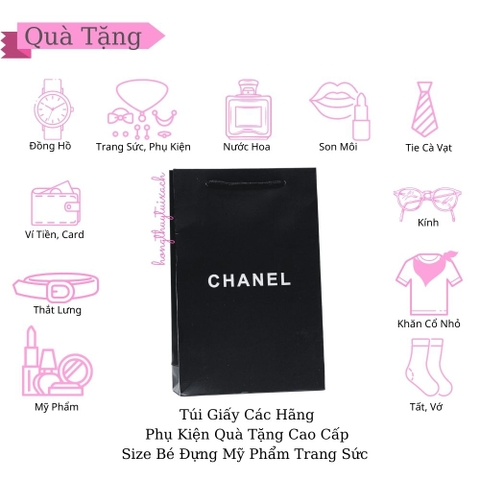 Túi Giấy X Đen Size Nhỏ 19cm