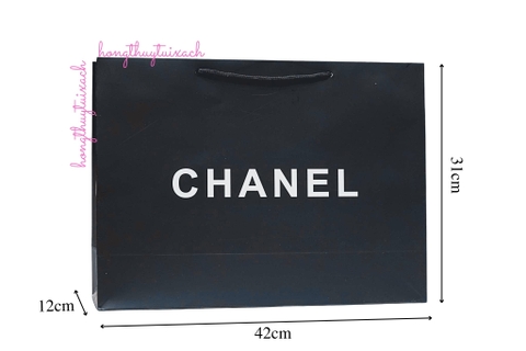 Túi Giấy X Đen Size Lớn 42cm