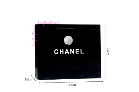 Túi Giấy X Đen Size Trung 32cm
