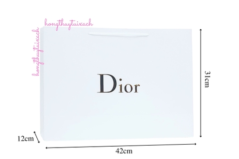 Túi Giấy Dior Trắng Size Lớn 42cm