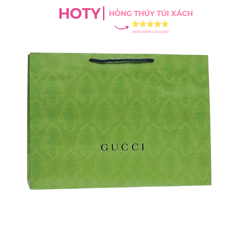 Túi Giấy Gucci Xanh Lá VIP Size Lớn 42cm