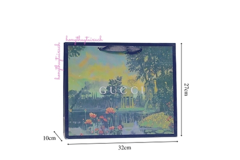 Túi Giấy G  Hoa Sen Size Trung 32cm