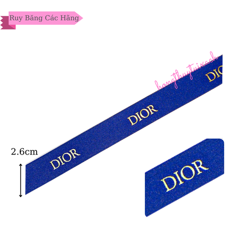 Ruy Băng Di Xanh Vip 2.6cm (NG  yên Bản)