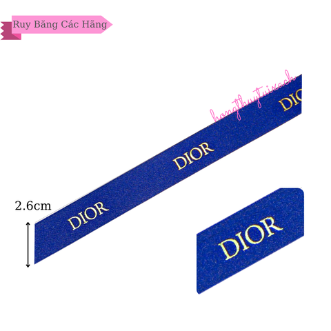 Ruy Băng Dior Xanh Vip 2.6cm (Nguyên Bản)