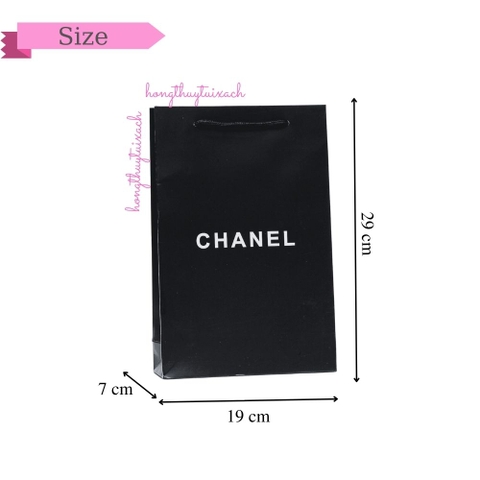 Túi Giấy X Đen Size Nhỏ 19cm