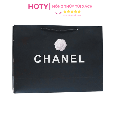 Combo Túi Giấy X Đen + Hoa - Size 42cm