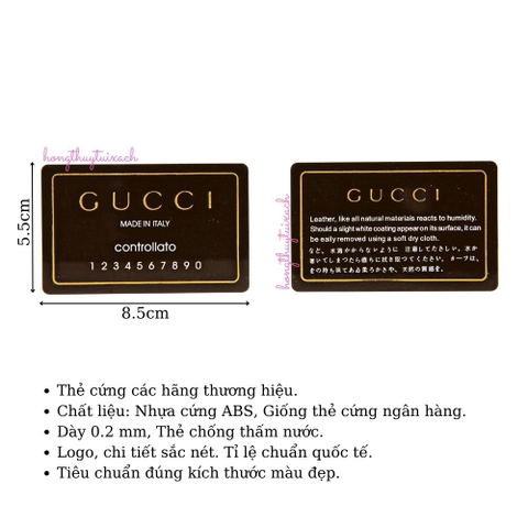 Thẻ G  Card G  cci