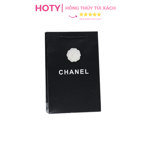 Combo Túi Giấy X Đen + Hoa - Size 19cm
