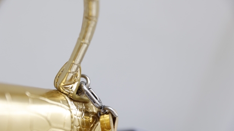 Túi Ba Size 23 Da Cá Sấu Super