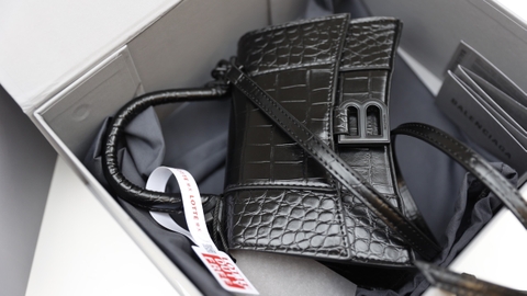 Túi Ba Size 23 Da Cá Sấu Super