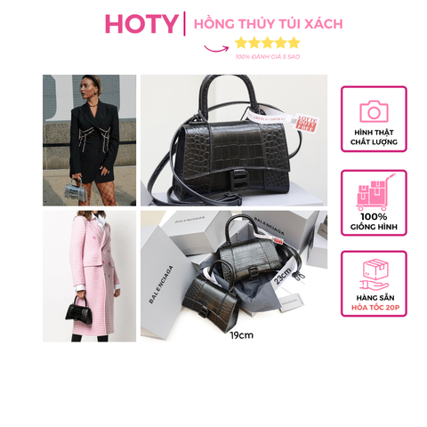 Túi Ba Size 23 Da Cá Sấu Super