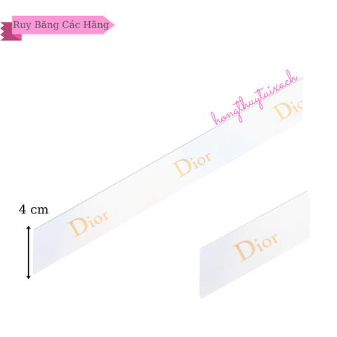 Ruy Băng Di Trắng Vip 4.0cm (NG  yên Bản)