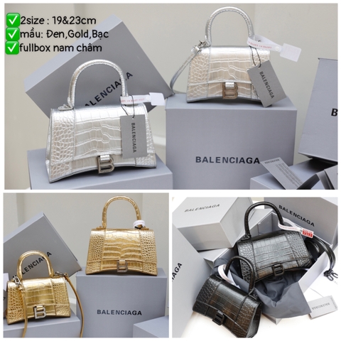 Túi Ba Size 19 Da Cá Sấu Super