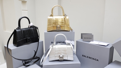 Túi Ba Size 19 Da Cá Sấu Super