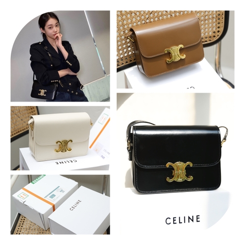 Túi Celine Triomphe K.Vàng 2Box (Có hộp)