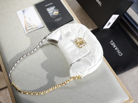 Túi X C19 Da Nhám Khóa Vàng Dây Xích Size 25cm #7556 Có Hộp