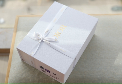 Túi Di Lady Da Lì Khóa Vàng Size 20cm Có 2 Hộp