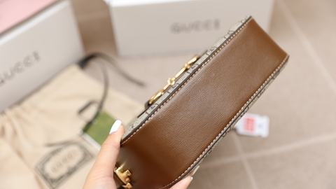 Túi G  Horsebit Vuông Size 20cm Có 2 Hộp