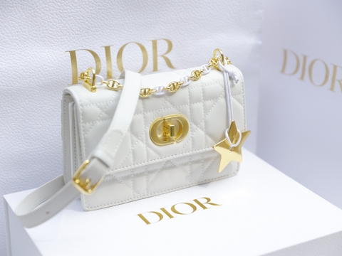 Túi Dior Caro mini Khóa Vàng Size 19cm Có 2 hộp