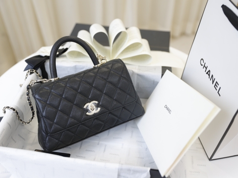 Túi xách X Coco Da Sần Khóa Vàng Size 23cm Có 2 hộp