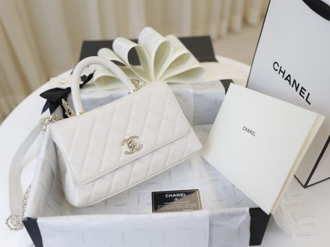 Túi xách X Coco Da Sần Khóa Vàng Size 23cm Có 2 hộp